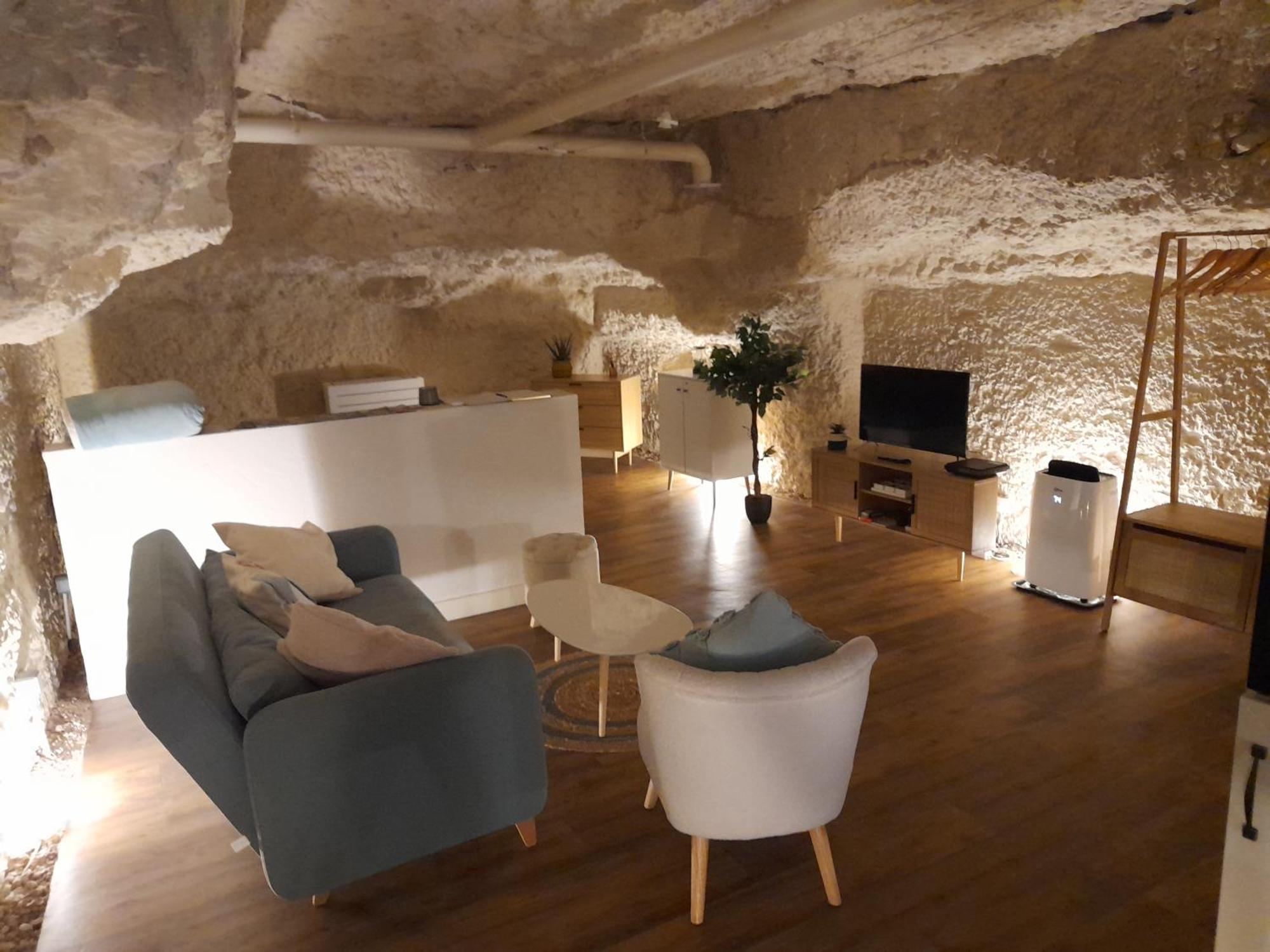 דירות Cangey La Grotte Du Bonheur מראה חיצוני תמונה